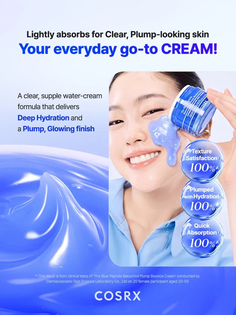COSRX The Blue Peptide Bakuchiol Plump Bounce Cream